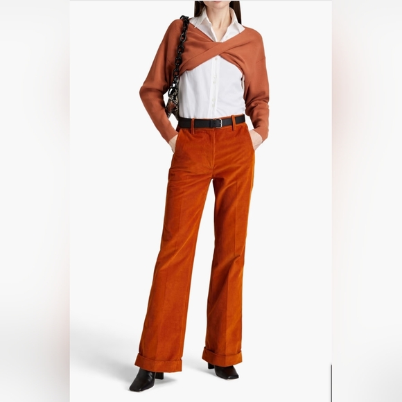 A.L.C. Greer twist-front ribbed-knit top with tank bolero brown M - Picture 13 of 13